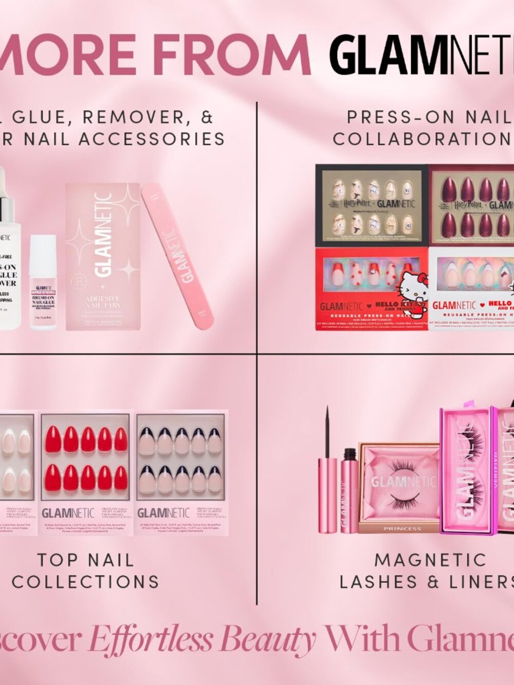 Glamnetic Press On Nails - Goal Digger Glossy, Semi-Transparent Short Round Nail - Picture 6 of 6
